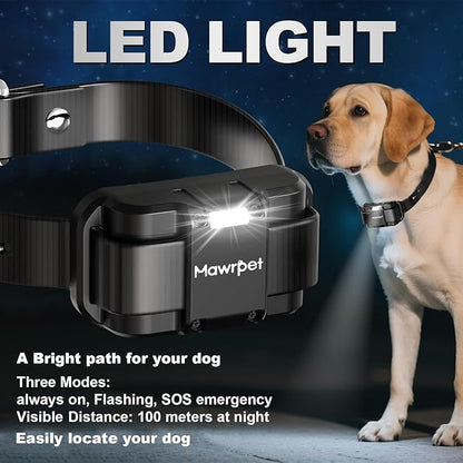 MawrPet Dog Training Collar with Remote-5200FT, Dog Shock Collar with IPX7 Waterproof, Shock, Vibration, Beep, E-Collar for Dogs Training, Rechargeable, Suitable for All Breeds of 15-120lbs