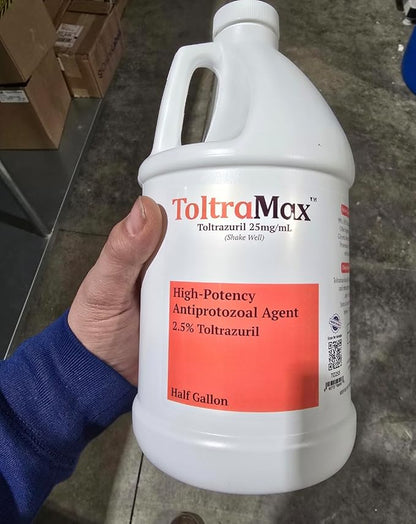 ToltraMax Toltrazuril 2.5% for Horses, Dogs, Cats, 1/2 Gallon, For Non-food chain animals
