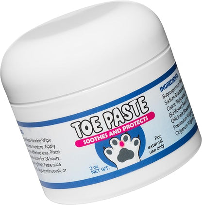 Squishface Toe Paste - Dog Paw Balm, Dog Paw Yeast Care, Soothing Dog Paw Cream for Happy, Healthy Paws! 2oz.