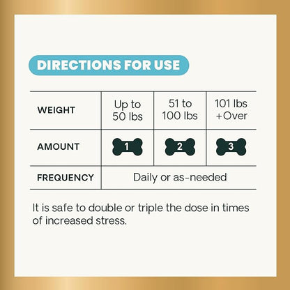 VetriScience Calm & Confident Chews, Composure Clinically Tested Calming and Anxiety Supplement for Dogs, Reduce Stress and Fear, Ideal for Thunderstorms, Fireworks and Travel, Bacon, 120 Count