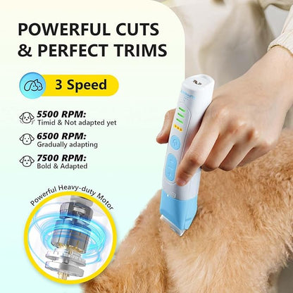 SUPRENT Dog Grooming Kit, 4 in 1 Quiet Pet Clippers for Grooming