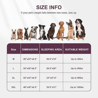 FURTIME Orthopedic Dog Beds - Waterproof Ultra Comfy Supportive Foam Pet Couch with Removable Washable Cover, Egg Foam, Nonskid Bottom