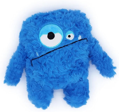 HUGEME Plush Squeaky Dog Toy, Crinkle Stuffed Dog Toy Keep Them Busy Tug of War Birthday Dog Chew Toy for Small Medium Large Dogs (Blue)