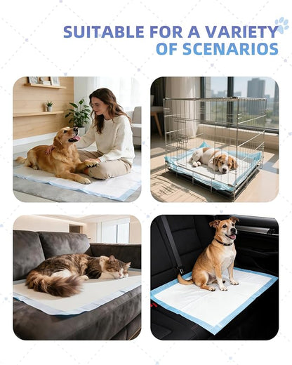 SCLOSE Dog Pee Pads Extra Large 30"x36", 50 Count Puppy Pads XXL, Potty Pads for Dogs, Super Absorbent & Leak-Proof, Disposable Training Pads for Puppies, Doggie Pads, Blue