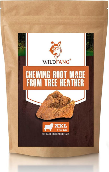 Wildfang® Briar Wood Chewing Root, XXL - Splinter Free Wood Dog Chew Toys for Aggressive Chewer, Odorless Natural Teething Toys Dogs Dental Health, Healthy Gums (for Dogs Over 132 lbs), Pack of 1