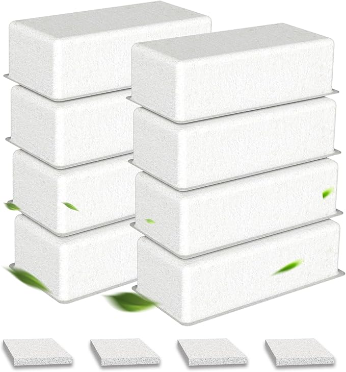UPAWPIA Cat Water Fountain Filter Replacement 12 Packs for UPAWPIA 4L Pet Water Foutain 8 Filters & 4 Sponges Water Filter for Cat Fountain