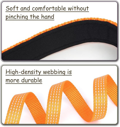 Wolfone Long Line Dog Leash with Padded Handle Orange 10m Training Leashes Reflective Leads for Dogs Outside