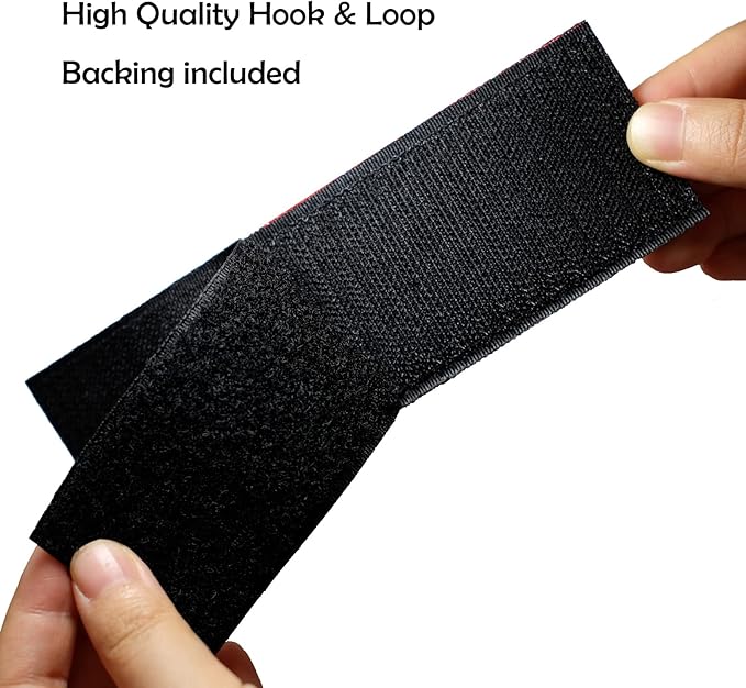 2 Pcs Reflective ESA Patch with Hook and Loop Fastener, Emotional Support Animal Printed Letters Patch for Dog Vest Harness Collar (4.7 x 1.5 inches)