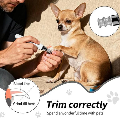 ZQZQMG Dog Nail polishing Machine Drill bit, Automatic Nail Grinder, Dog Nail Grinding Tool Accessories, pet Nail polishing Machine Accessories, 1/10 inch Small and Medium-Sized Dog Nail Clippers