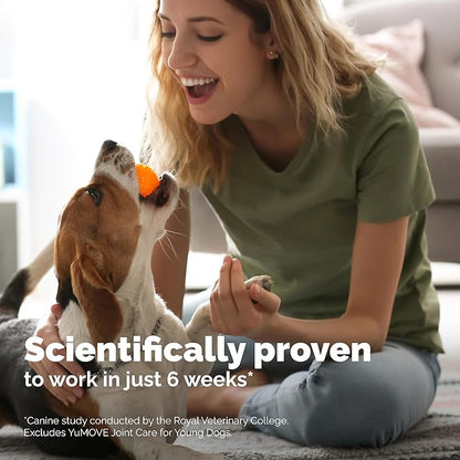 Yumove Dog Joint Supplement, Hip and Joint Supplement for Dogs with Glucosamine Chondroitin, Hyaluronic Acid, Green Lipped Mussel and Omega 3, Dog Hip and Joint Aches and Stiffness (300 Tasty Bites)