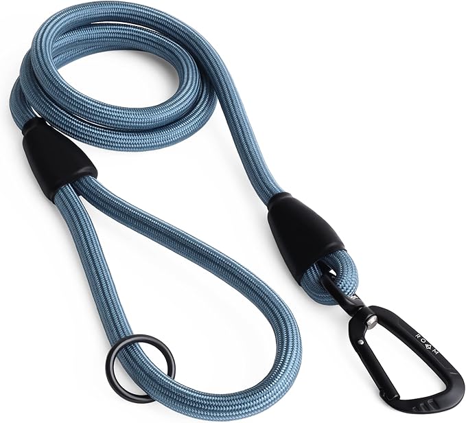 MADE TO ROAM Premium Everyday Leash - Ultra Soft Dog Leash with Aviation Aluminum Carabiner for Small, Medium, Large Dogs - California Horizon, 6ft (Rubber Coated Metal Clamps)