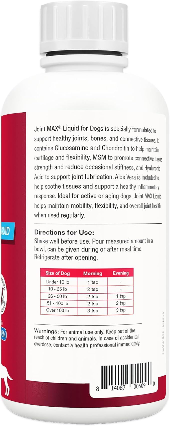 Joint MAX Liquid for Dogs (32 fl oz)