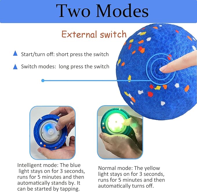 Upgraded Interactive Dog Toys for Aggressive Chewers,E-TPU Interactive Dog Balls Moving Dog Toys to Keep Them Busy,Dog Chew Toys for Dogs,Automatic Rolling Activated Dog Toy Valentines Day Gift