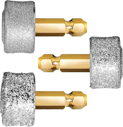 LUCKY TAIL - Dog Nail Grinder - Regular, Hard & Soft Replacement Head - Small & Large Dogs - Premium Quality - Diamond Tip Drill Bit - Professional Dog Nail Trimmers - Grooming Kit - 3 Pack