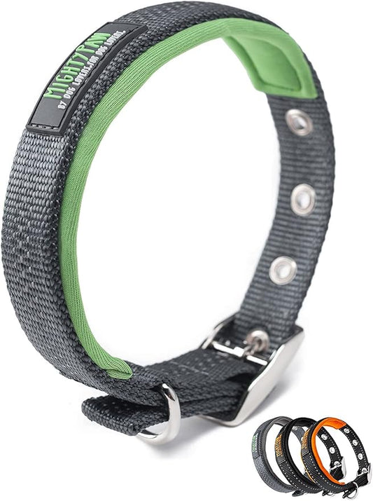 Mighty Paw Ultra Soft Dog Collar - All-Metal Adjustable Buckle for Large and Small Dogs - Super Soft Neoprene Padding for Ultimate Comfort - Heavy-Duty Hardware for Long Lasting Durability
