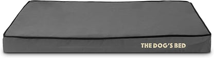 The Dog’s Bed Orthopedic Memory Foam Dog Bed, Medium Grey & Black, Waterproof, Supportive Dog Bed with Replaceable Covers, Veterinary Approved