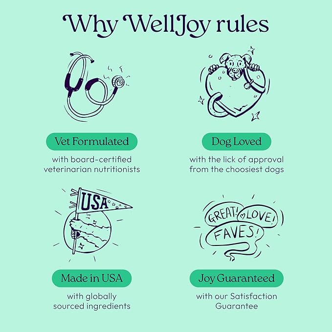 New! WellJoy Dog Treat Dental+ GutBoost | Helps Reduce Tartar | Freshens Breath | Dual-Benefit GutBoost Formulation | Vet Formulated | Made in USA | Made with Real Shredded Chicken | 24 Sticks