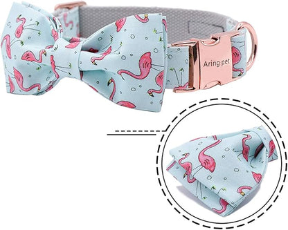 ARING PET Bowtie Dog Collar Adjustable Collars with Bow Tie for Dogs Small Medium Large