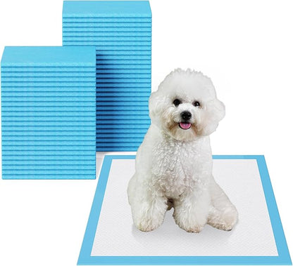 JollyMate Punny Pee Pads 22"x22", 100 Pack Strong Absorption & Leak-Proof Dog Pee Pads, Waterproof and Quick-Dry Pee Pads for Dogs and Cats, Rabbits