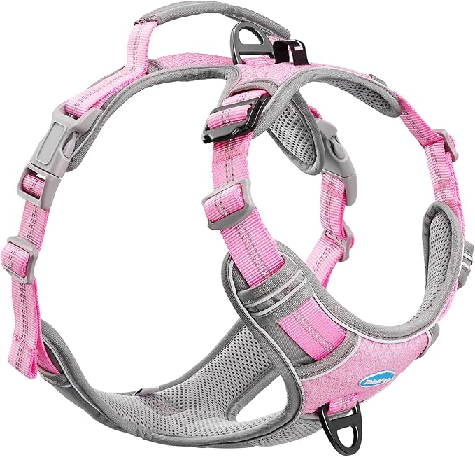 ThinkPet No Pull Harness Breathable Sport Vest with Handle-Dog Harnesses Reflective Adjustable for Medium Large Dogs