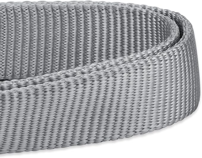 Hyhug Medium Dog Collar:Heavy-Duty Quick-Release Nylon Buckle, Adjustable & Durable, Cute Dog Collar (Medium, Sleet Gray)