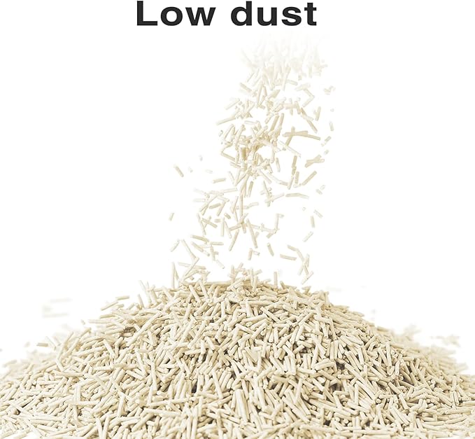 DI BI GRAMAS Cat Litter 24LB/4 Packs Dust-Free Clumping Tofu Cat Litter Quickly Absorb Odors Toilet Can Flush Into The Toilet Pure Natural tofu cat Litter (Original Flavor)