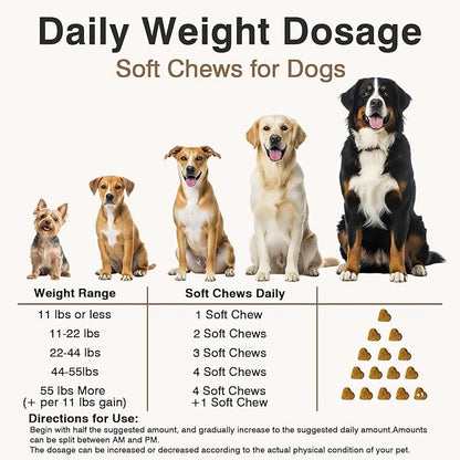 Dog Flea and Tick Prevention Allergy Chews Omega 3 for Dogs Treatment Chewable Natural Flea and Tick Skin and Coat Supplement Immune Dog Chews Yeast Relief Prevention for Dogs Itching and Licking