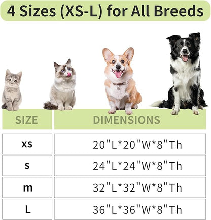 Comfort Donut Dog Bed for Small Dogs, Cat Bed & Pet Bed for Indoor Use, Medium Size with Soft Plush, Round Dog Beds for Large Dogs and Cats (Coffee, 20''Lx20''Wx8''Th)