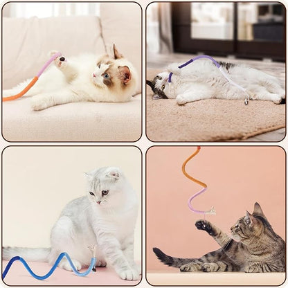 TINDTOP Cat Toys Chew Ropes, 3 Pack Interactive Cat Nip Kicker Toy for Indoor Kittens, Teeth Cleaning Toy for All Breeds, 19.5 Inches (50cm)