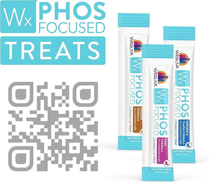 Weruva Wx Phos Focused, Tuna Formula Lickable Cat Treats, 0.5oz Tube, Pack of 50