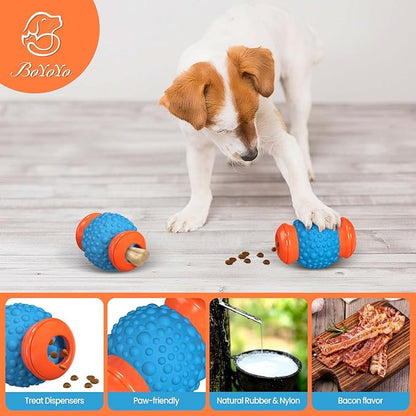 BoYoYo Interactive Dog Toys Treat Dispenser - Slow Puzzle Feeder for Large Dogs, Mental Stimulation for Anxiety Relief & Boredom