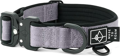 MADE TO ROAM Comfort Collar - Adjustable Nylon Dog Collar with Soft Comfortable Padding, Light Aviation Aluminum Metal Buckle for Small, Medium and Large Dogs (Montana Moonrise, Size 2)