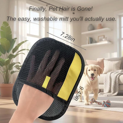 Pet Hair Removal Glove for Dogs and Cats - Upgraded Electrostatic & Reusable 1-Pack, Magic Brush Tool for Laundry, Furniture, Couch, Carpet and Car Seat