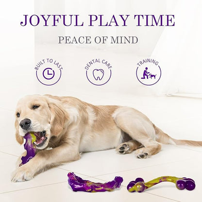 Frienhund 6-Pack Dog Toys for Aggressive Chewers: Dog Toy for Aggressive Chewer Large Breed, Dog Toy to Keep Them Busy, Dog, Bacon Flavor