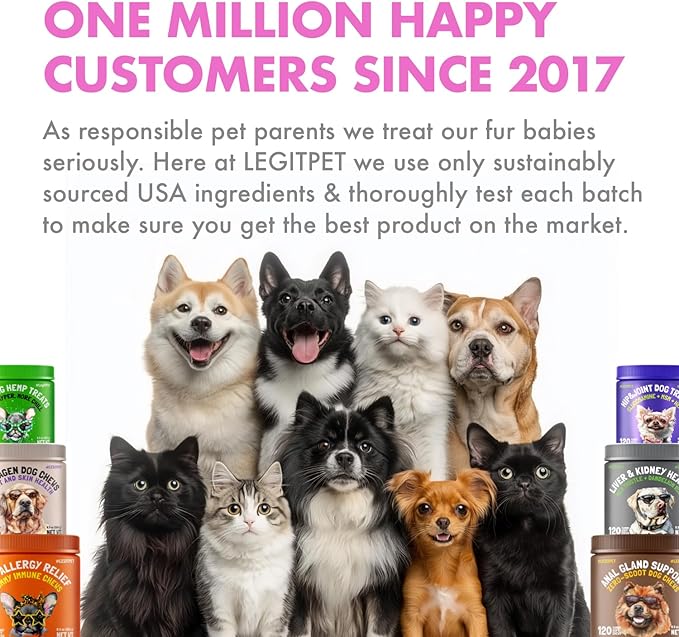 Probiotics for Dogs Natural Digestive Enzymes Prebiotics for Allergy Itch Relief Gut Flora Coprophagia Bowel Support Treatment Anti Diarrhea for Dogs Pet Health Immune System Support 30 Soft Chews