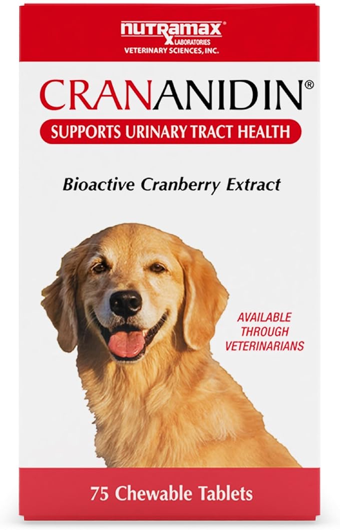 Crananidin Urinary Tract Health Supplement Chewable Tablets for Dogs