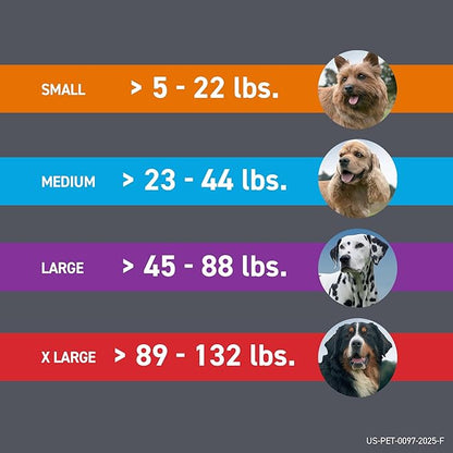 FRONTLINE Plus Flea and Tick Treatment for Small Dogs Upto 5 to 22 lbs. 6 Treatments