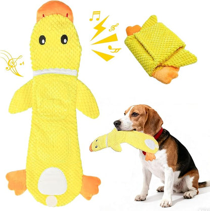 2 Pack Dog Toys for Small Dogs, Interactive Puzzle Toys,Squeaky & Crinkly, Stuffing-Free with Treat Pockets and a Water Bottle Pocket, Ideal for Puppy Small Pet Dogs