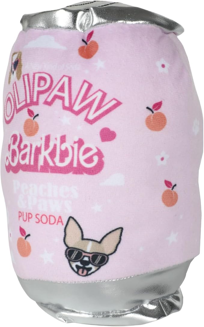 Chomp Haus Olipaw Barkbie – Luxurious Plush Dog Toy with Squeaker, Premium Fabric, Embroidered Details, Designer-Inspired Chew Toy, Fun Gift for Medium to Large Dogs & Dog Lovers