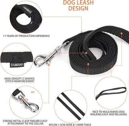 6 FT Puppy Leashes, Strong Traditional Style Leash with Easy to Use Collar Hook,Dog Lead Great for Small and Medium and Large Dog (Military Green)