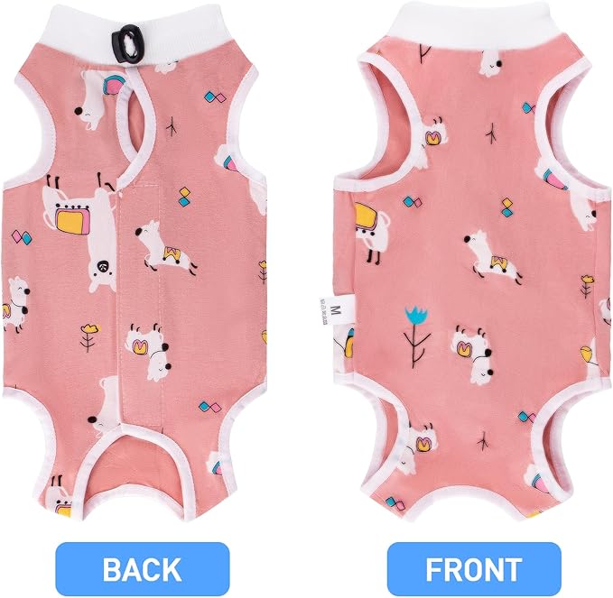 Coppthinktu Cat Recovery Suit Female, Breathable Cat Onesie After Surgery Female for Abdominal Wounds or Skin Diseases, Surgery Recovery Suit Kitten Surgical Onesie After Spay Wear Anti Licking