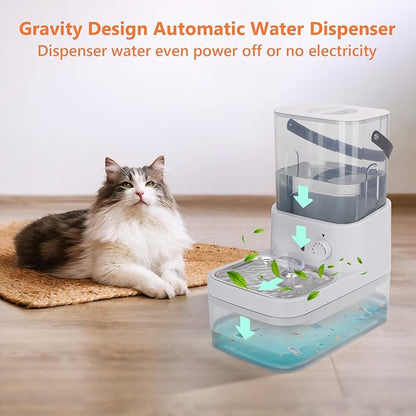 GOYJOY Smart Pet Water Fountain,Filterless Cat Water Fountain No Filter,3L/102oz Ultra Silent Cat Fountain, Separation Design