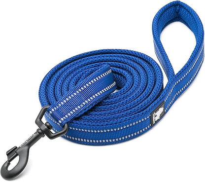 TRUE LOVE Reflective Dog Leash Puppy Walking Lead, Padded Pet Chain Rope，Length 110cm TLL2111(Royal Blue,L)
