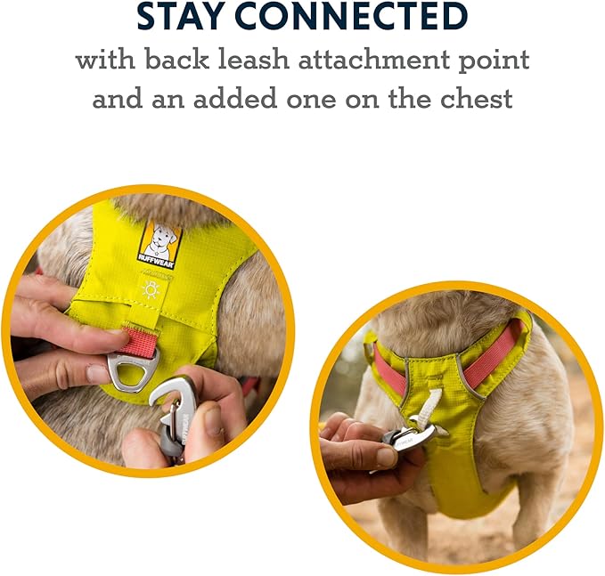 Ruffwear, Hi & Light, Everyday Lightweight Dog Harness, Trail Running, Walking, Hiking, All-Day Wear, Sage Green, Small