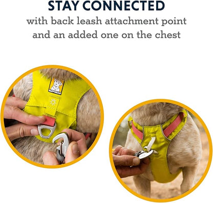 Ruffwear, Hi & Light, Everyday Lightweight Dog Harness, Trail Running, Walking, Hiking, All-Day Wear, Sage Green, Small