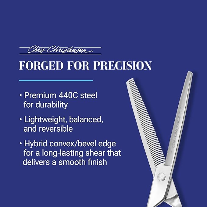 Chris Christensen Classic Series Grooming Shears, 7 in Thinner Shear, Groom Like a Professional, Any Skill Level, Made From 440C Japanese Steel