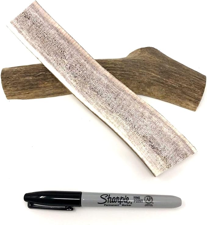 peaksNpaws Premium Split Elk Antlers for Dogs, Dog Treats Large Breed, Made in USA, Natural Chews for Aggressive Chewers, Long Lasting Pet Treat for Dogs Under 80 lbs, 2 Large/XL Antler Pack