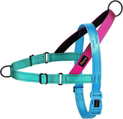Didog No Pull Dog Harness with Soft Padded Handle, Quick Fit & Lightweight Adjustable Vest Harness, Easy for Training Walking for Small & Medium and Large Dogs(Blue,L)