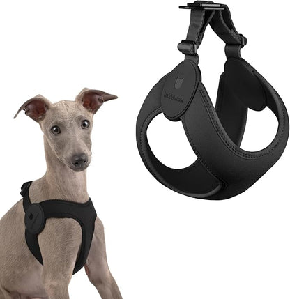 Ultra Comfortable Dog Harness Adjustable Soft Dog Vest, Alloy Buckle Closure Lightweight Stretchy Puppy Harness Step in for Small Sized Dogs Walking Training (Midnight Black, 2XS)