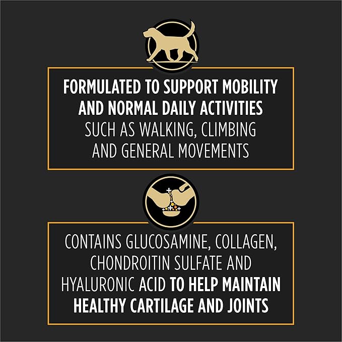Purina Pro Plan Veterinary Large Breed Dog Joint Care Supplement with Glucosamine, Chondroitin, and Collagen to Support Hip and Joint Health – 30ct Pouch